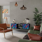 CACTUS VIBES TV-Lowboard mit 2 Türen in Schwarz