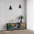 AUTUMN KALEIDOSCOPE TV-Lowboard mit 2 Türen in Schwarz