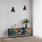 AUTUMN KALEIDOSCOPE TV-Lowboard mit 2 Türen in Schwarz