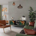 AUTUMN KALEIDOSCOPE TV-Lowboard mit 2 Türen in Schwarz