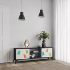 GUMMY BEARS TV-Lowboard mit 2 Türen in Schwarz