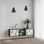 GUMMY BEARS TV-Lowboard mit 2 Türen in Schwarz