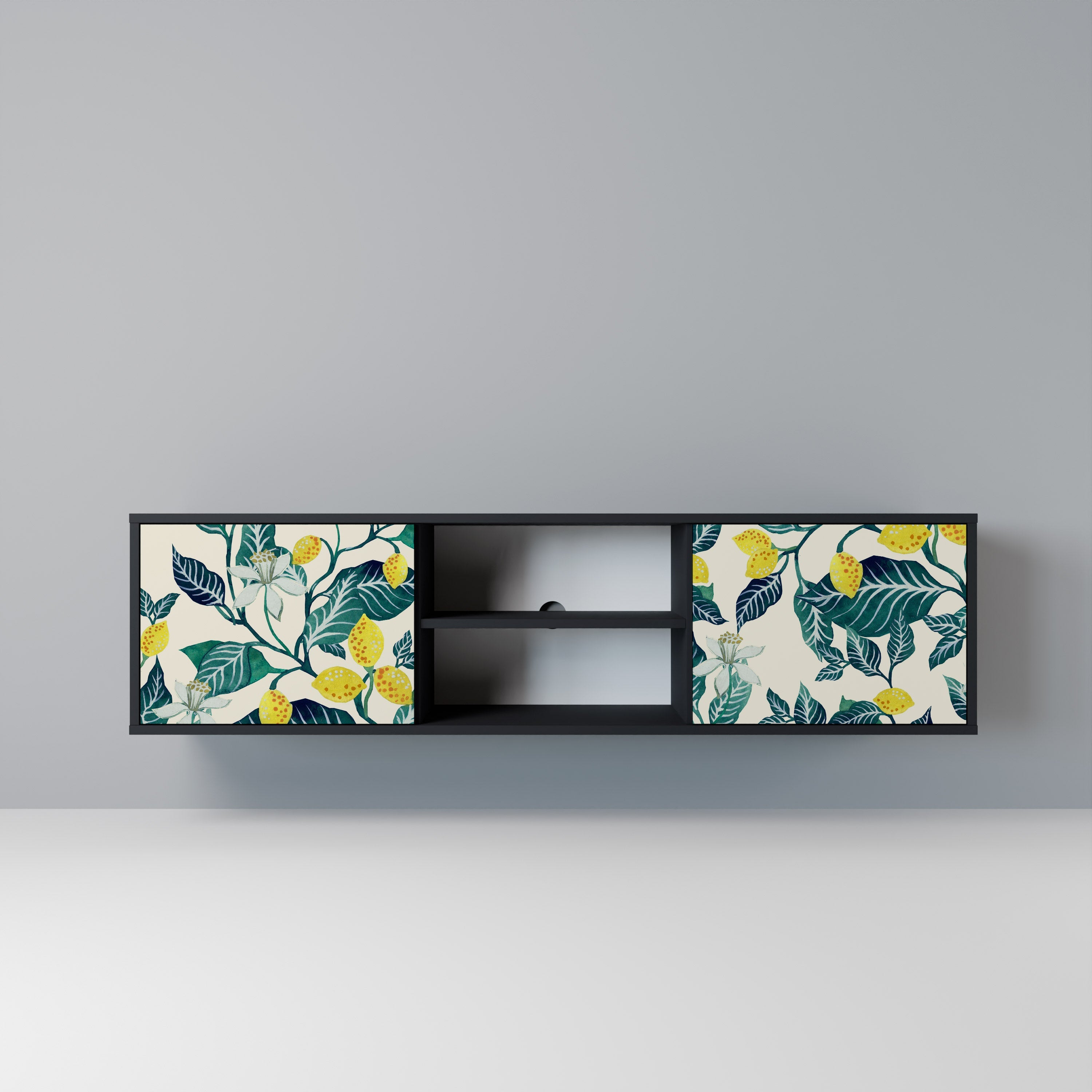 LEMON TREE TV-Lowboard mit 2 Türen in Schwarz