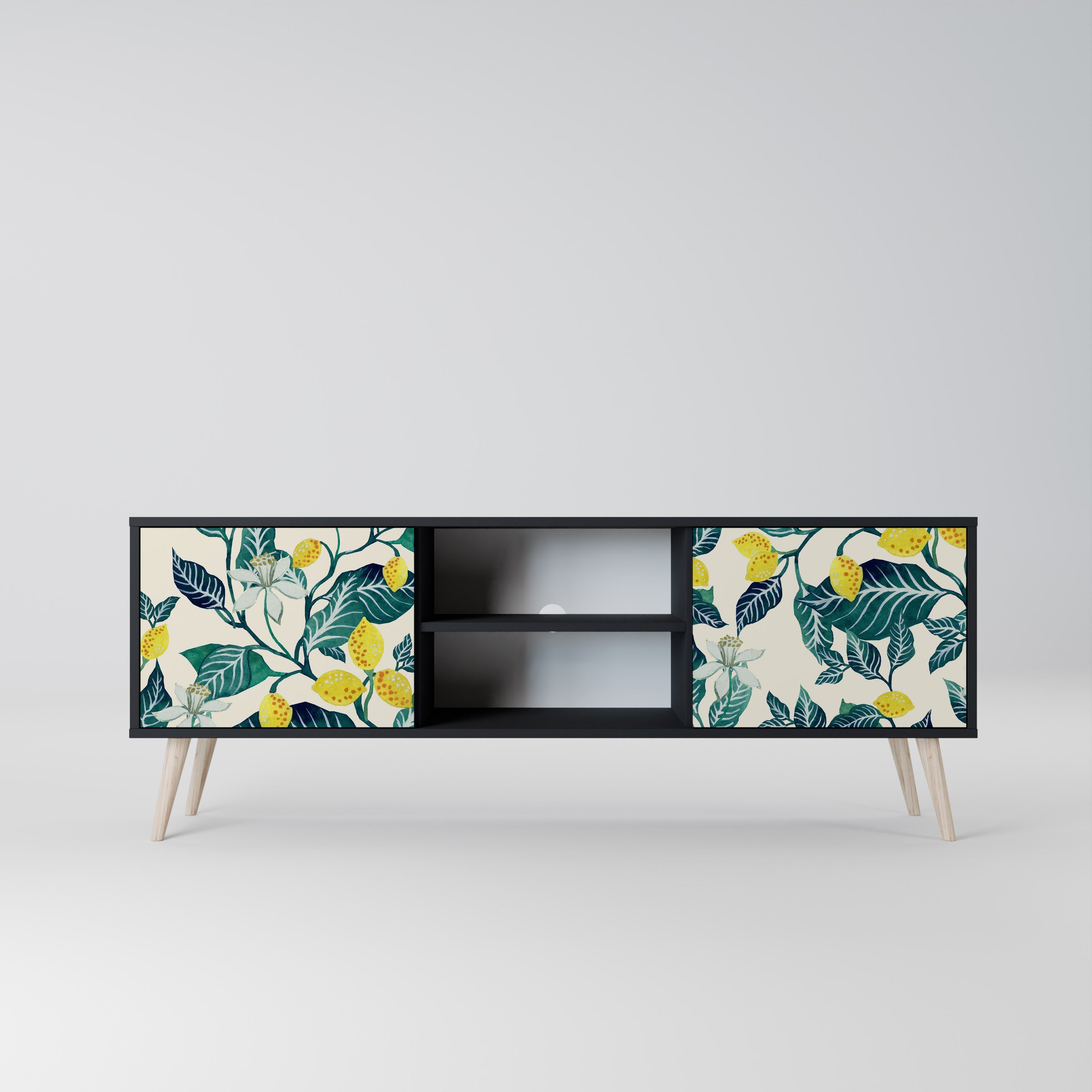 LEMON TREE TV-Lowboard mit 2 Türen in Schwarz