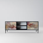 VEILED SUMMIT TV-Lowboard mit 2 Türen in Schwarz