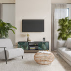 ROYAL GREEN TV-Lowboard mit 2 Türen in Schwarz