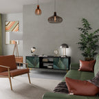 ROYAL GREEN TV-Lowboard mit 2 Türen in Schwarz