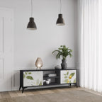 ELEGANT BOTANICS TV-Lowboard mit 2 Türen in Schwarz