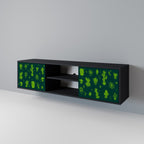 DESERT GREEN TV-Lowboard mit 2 Türen in Schwarz