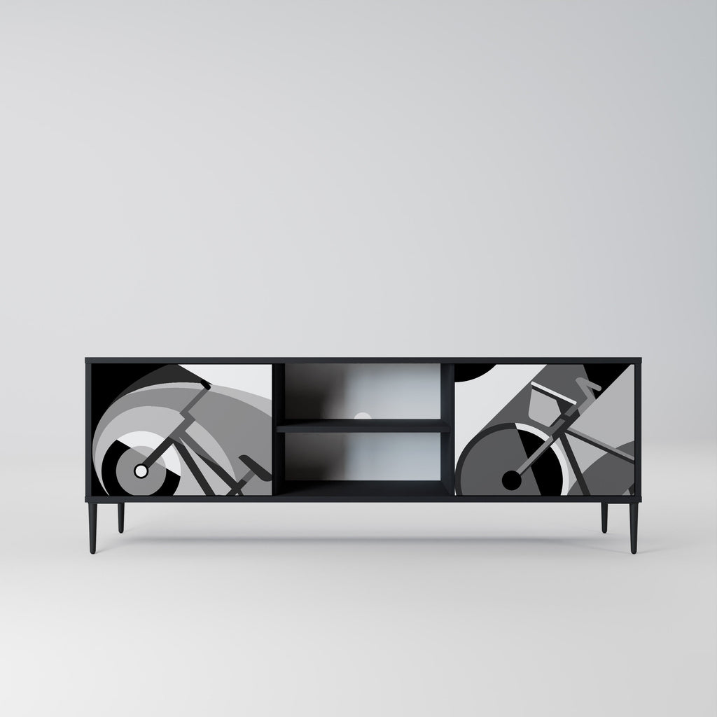 BIKE ENERGY TV-Lowboard mit 2 Türen in Schwarz