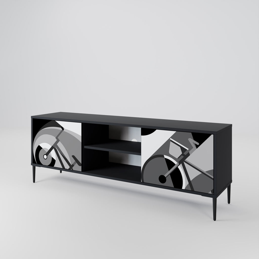 BIKE ENERGY TV-Lowboard mit 2 Türen in Schwarz