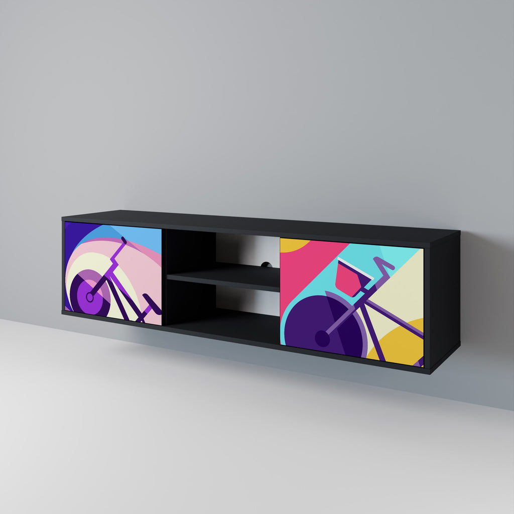 BIKE DREAMS TV-Lowboard mit 2 Türen in Schwarz