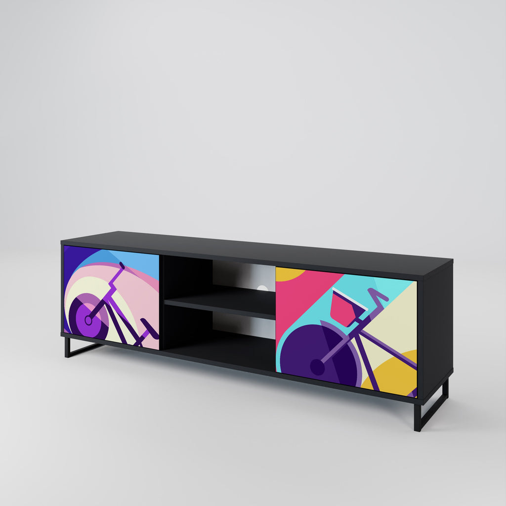 BIKE DREAMS TV-Lowboard mit 2 Türen in Schwarz