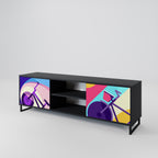 BIKE DREAMS TV-Lowboard mit 2 Türen in Schwarz