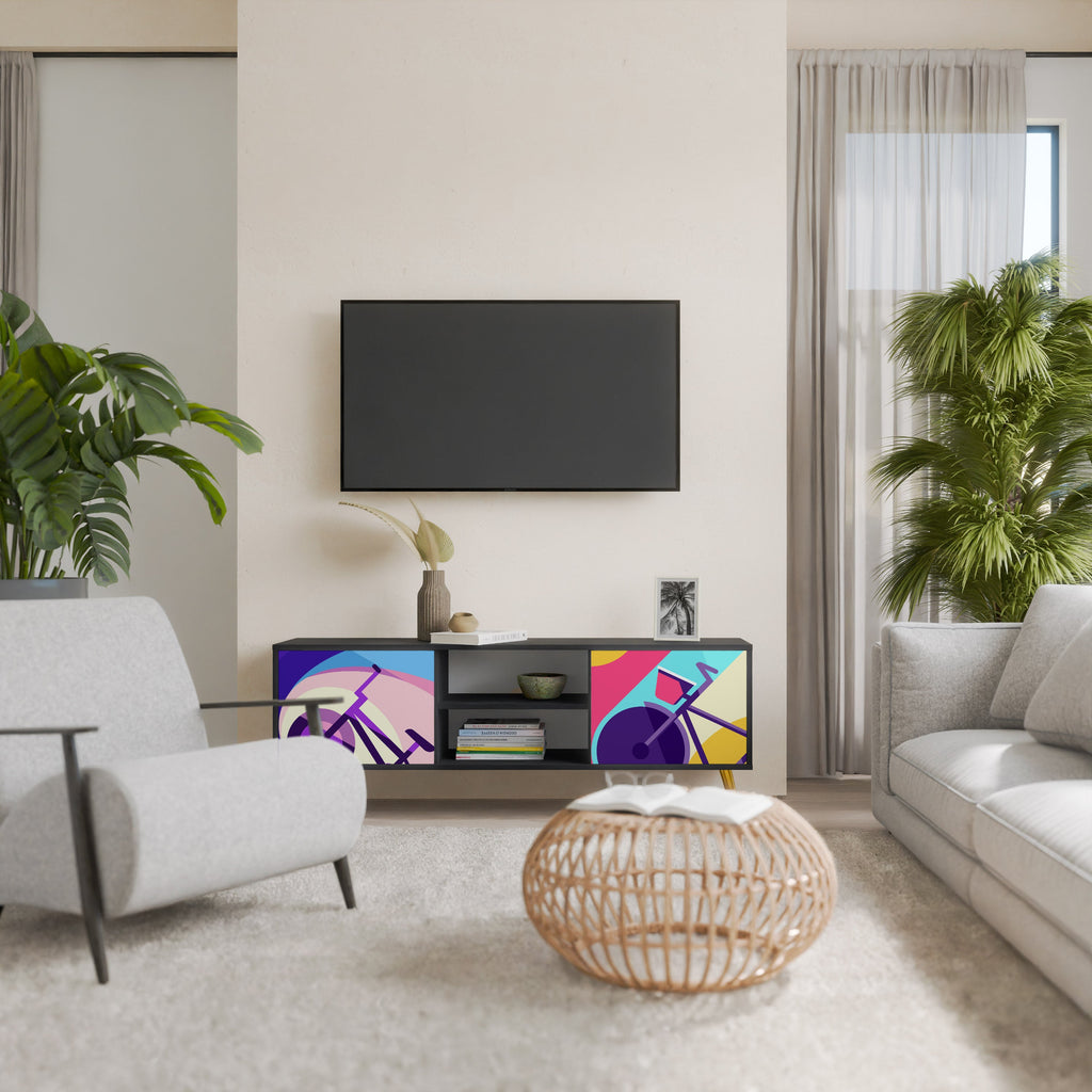 BIKE DREAMS TV-Lowboard mit 2 Türen in Schwarz