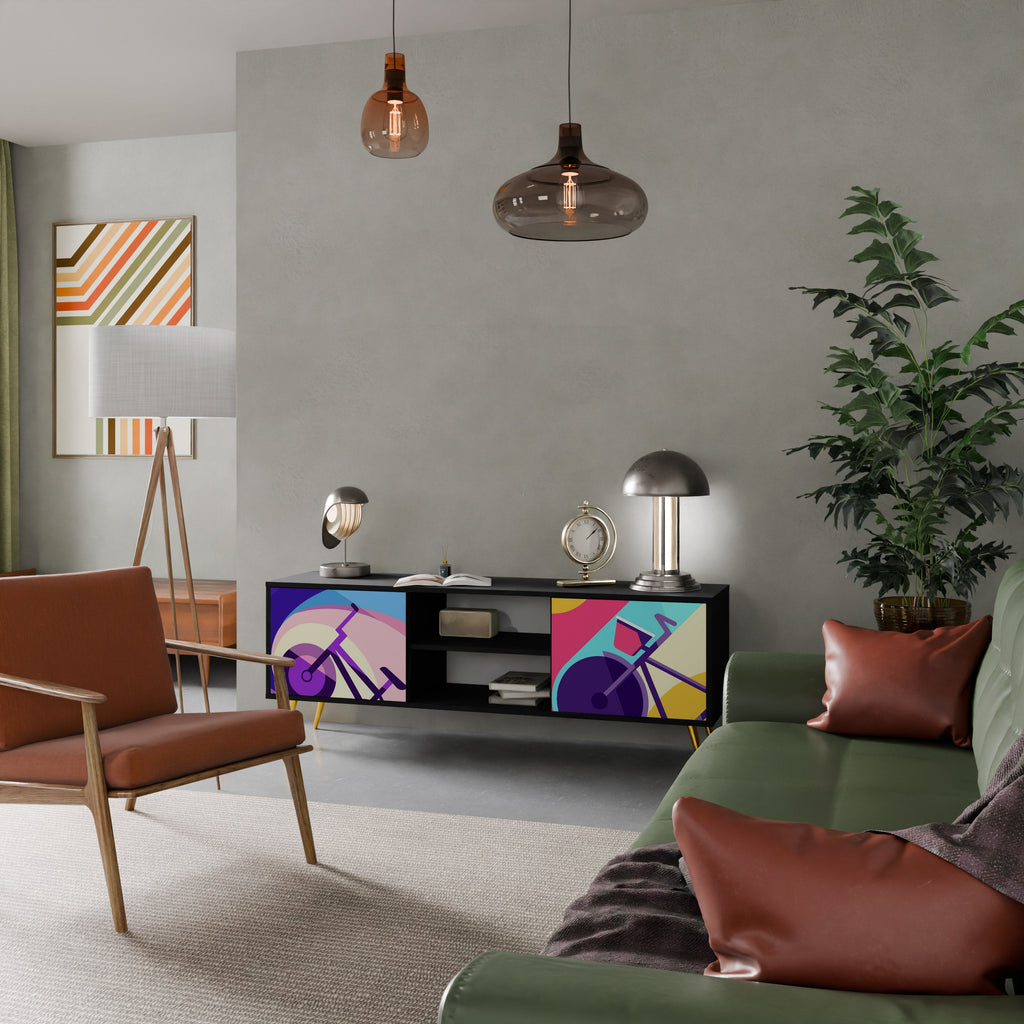 BIKE DREAMS TV-Lowboard mit 2 Türen in Schwarz