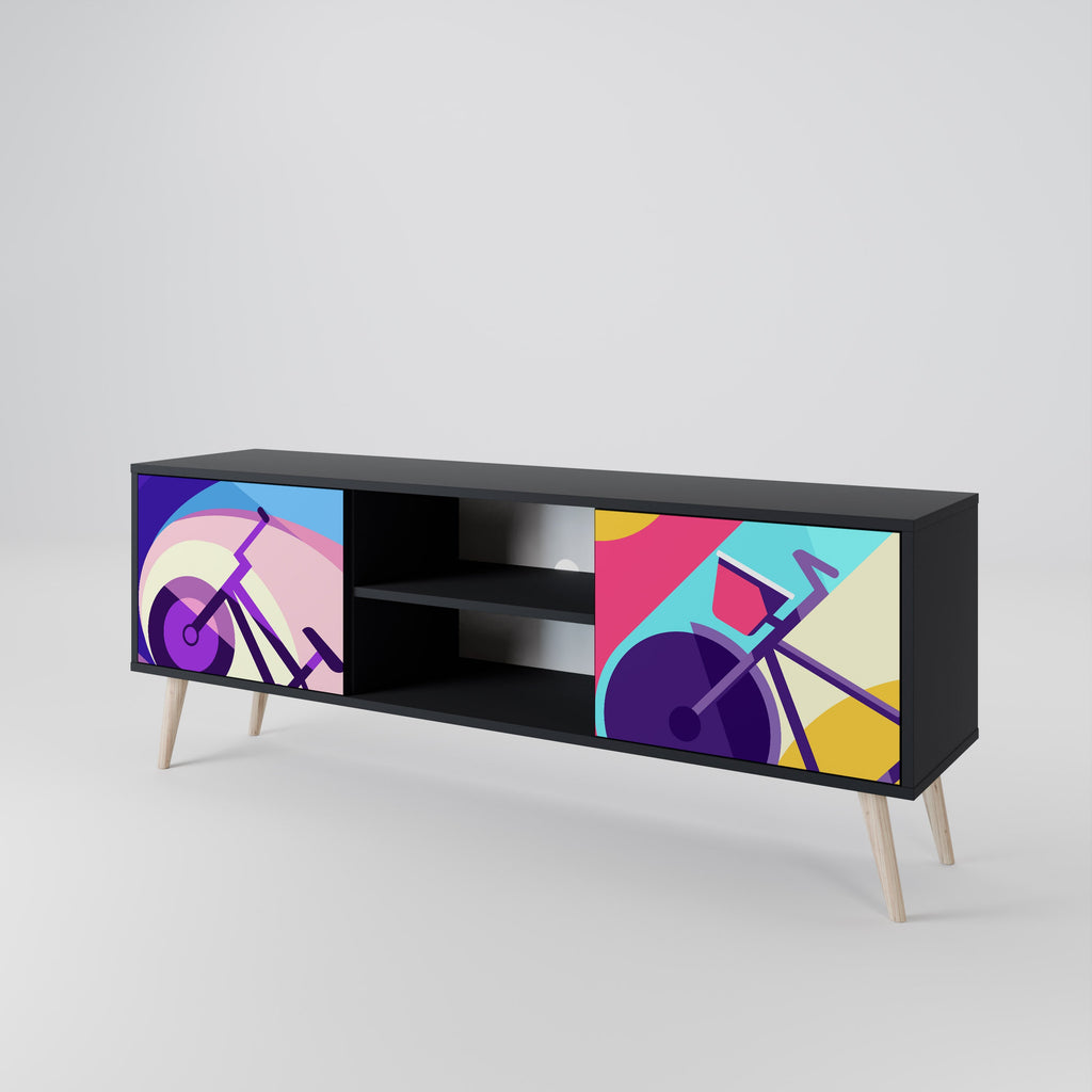 BIKE DREAMS TV-Lowboard mit 2 Türen in Schwarz