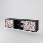 AUTUMN SUNDRIES TV-Lowboard mit 2 Türen in Schwarz