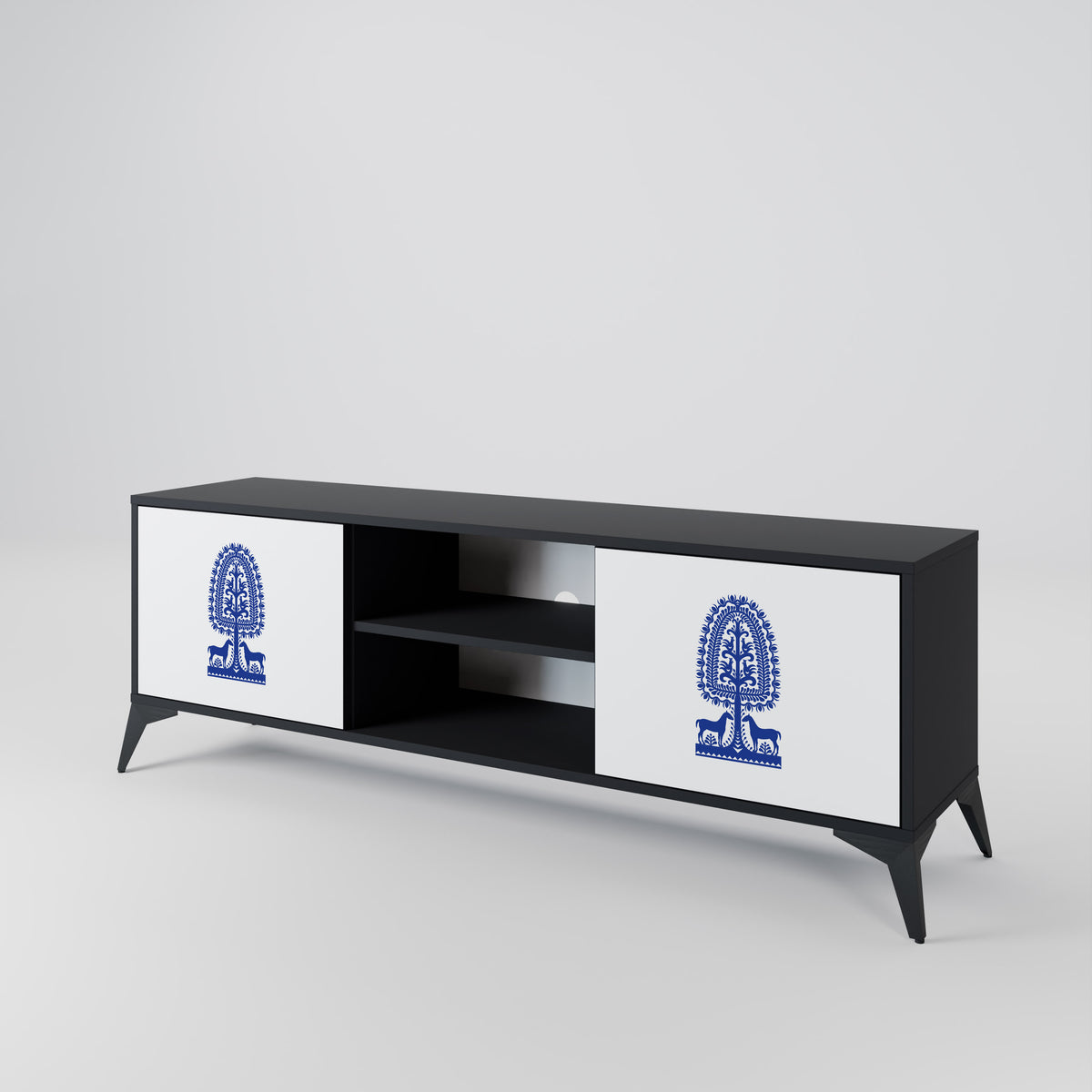 POLISH FOLK ART 2-türiges TV-Lowboard