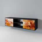 TRACES OF AUTUMN TV-Lowboard mit 2 Türen in Schwarz