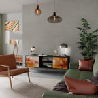 TRACES OF AUTUMN TV-Lowboard mit 2 Türen in Schwarz