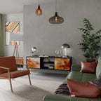 TRACES OF AUTUMN TV-Lowboard mit 2 Türen in Schwarz