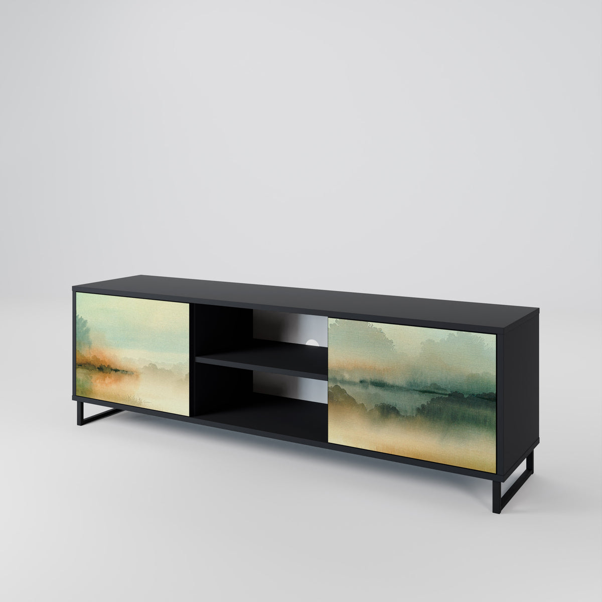 MORNING BY THE LAKE 2-türiges TV-Lowboard
