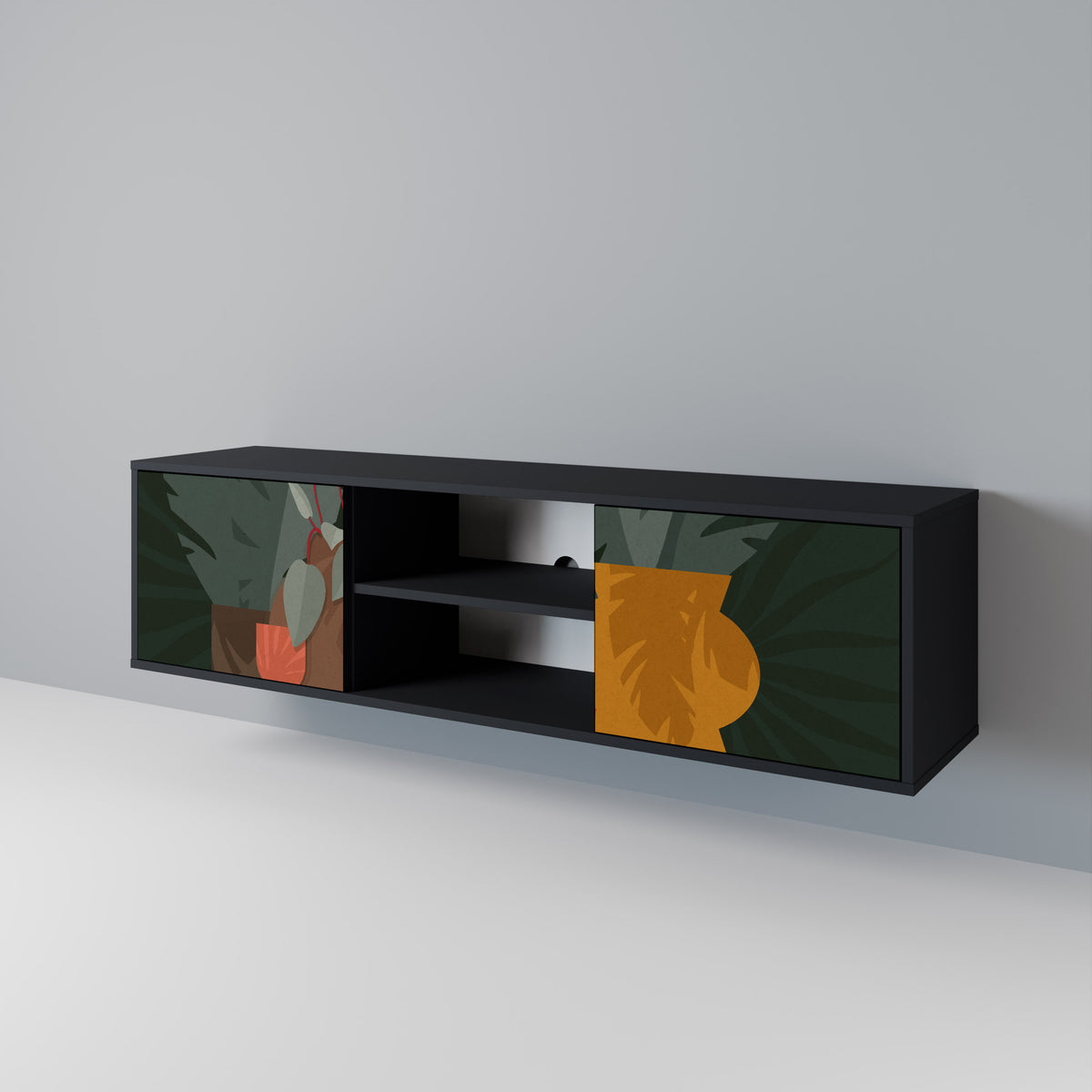 TROPICAL COMPOSITION 2-türiges TV-Lowboard