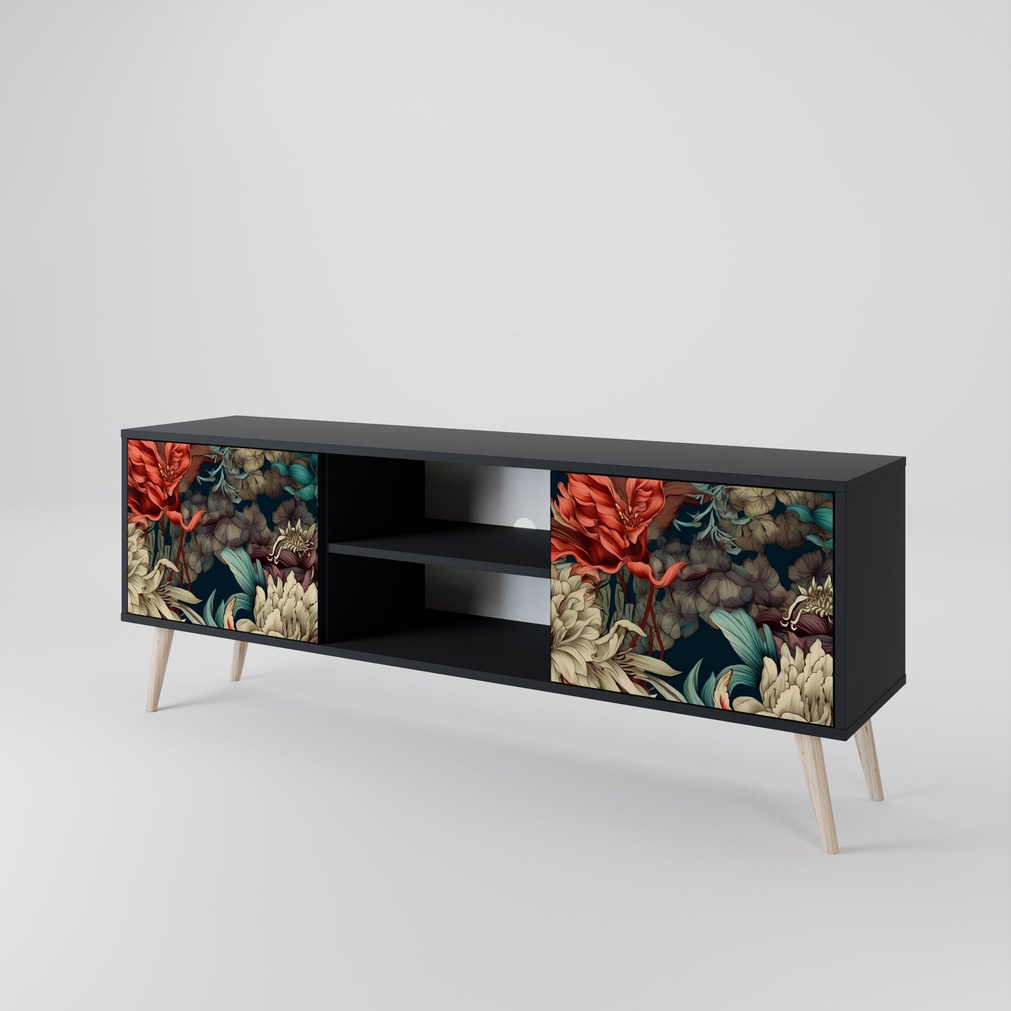 SPROUTING GRACE 2-Door TV Cabinet