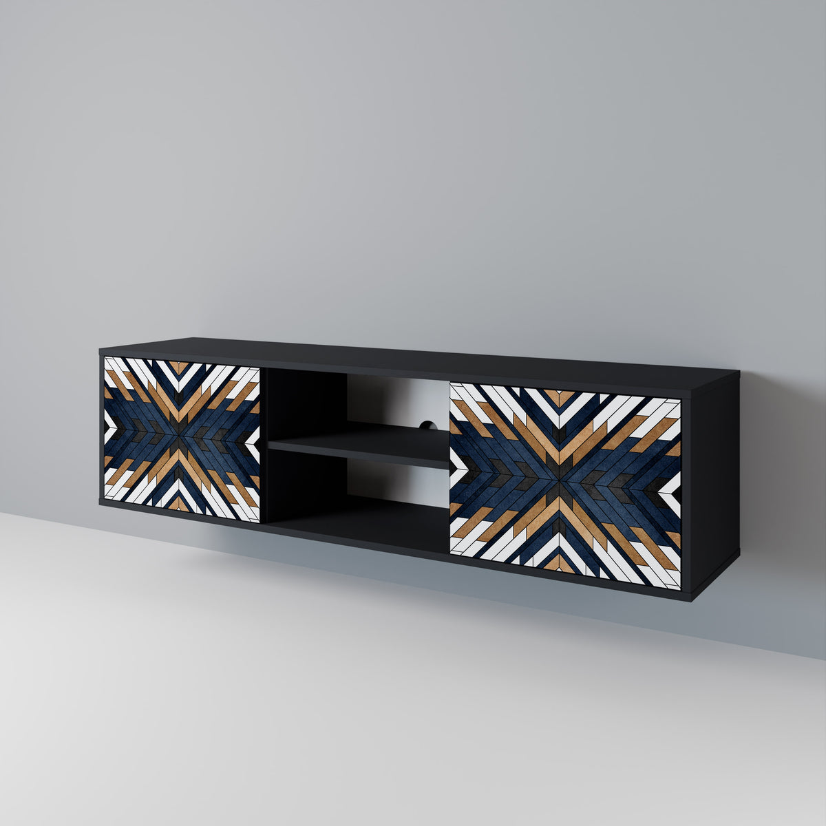 ARTFUL GEOMETRY 2-türiges TV-Lowboard