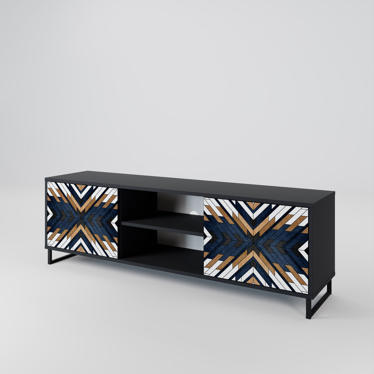ARTFUL GEOMETRY 2-türiges TV-Lowboard