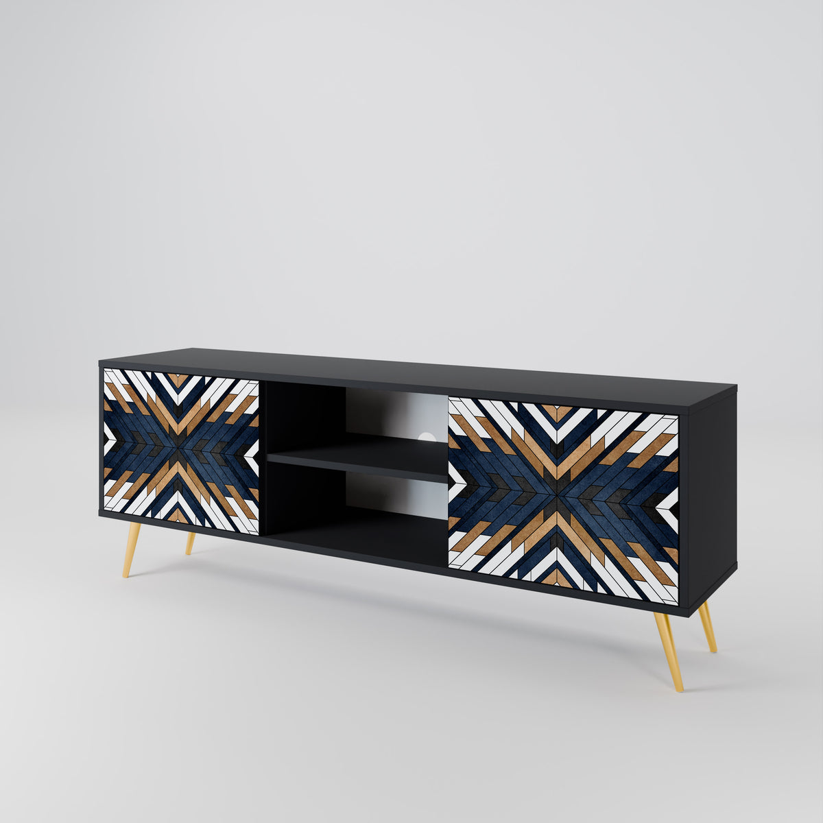 ARTFUL GEOMETRY 2-türiges TV-Lowboard