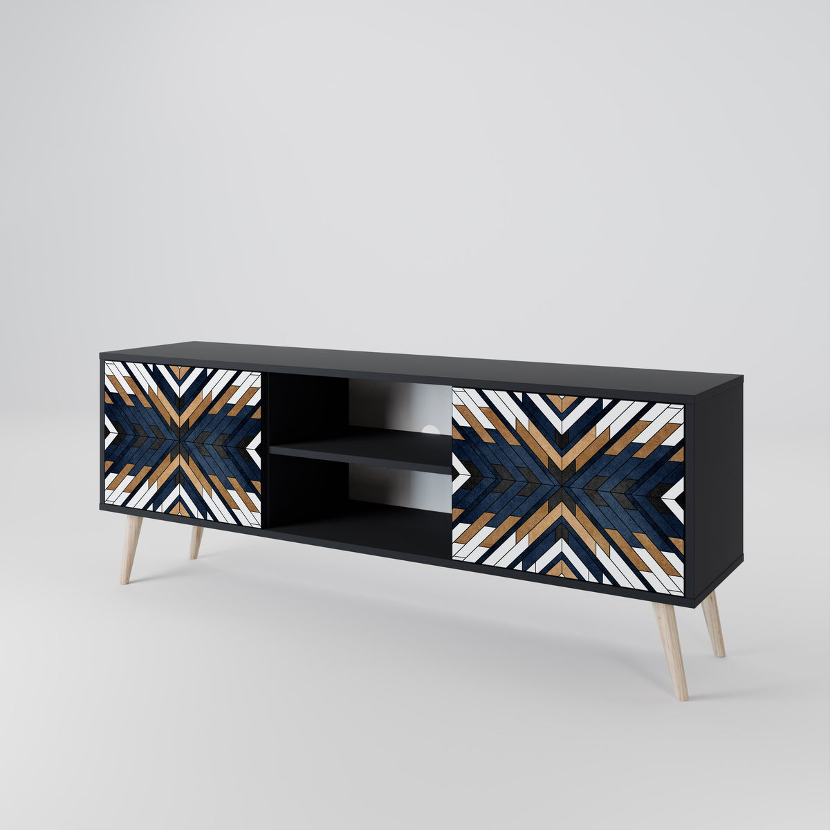 ARTFUL GEOMETRY 2-türiges TV-Lowboard