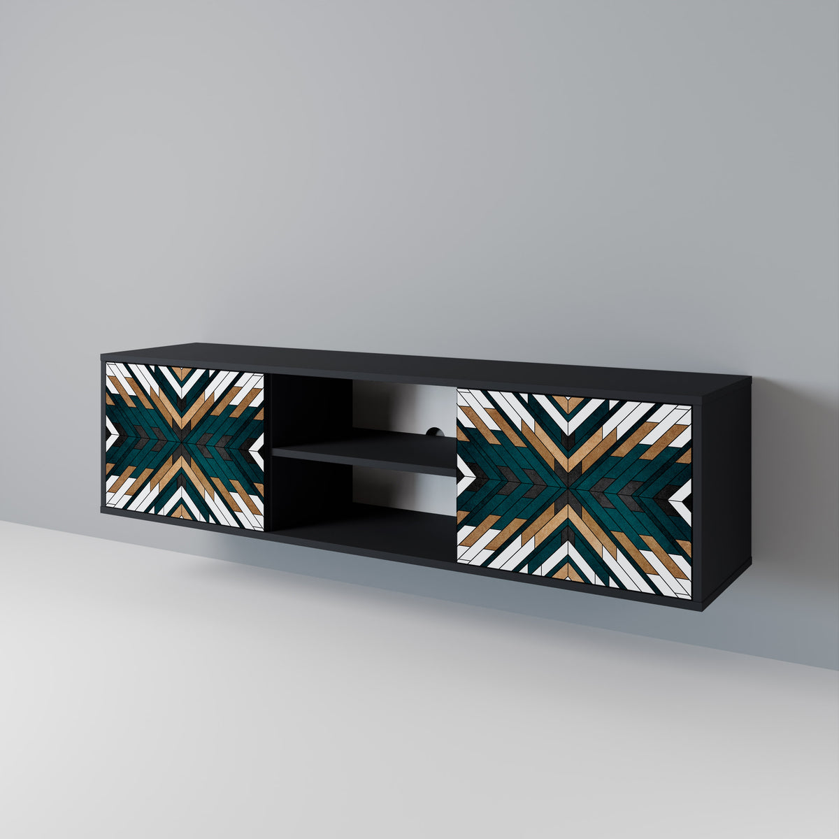 ARTISTIC GEOMETRY 2-türiges TV-Lowboard