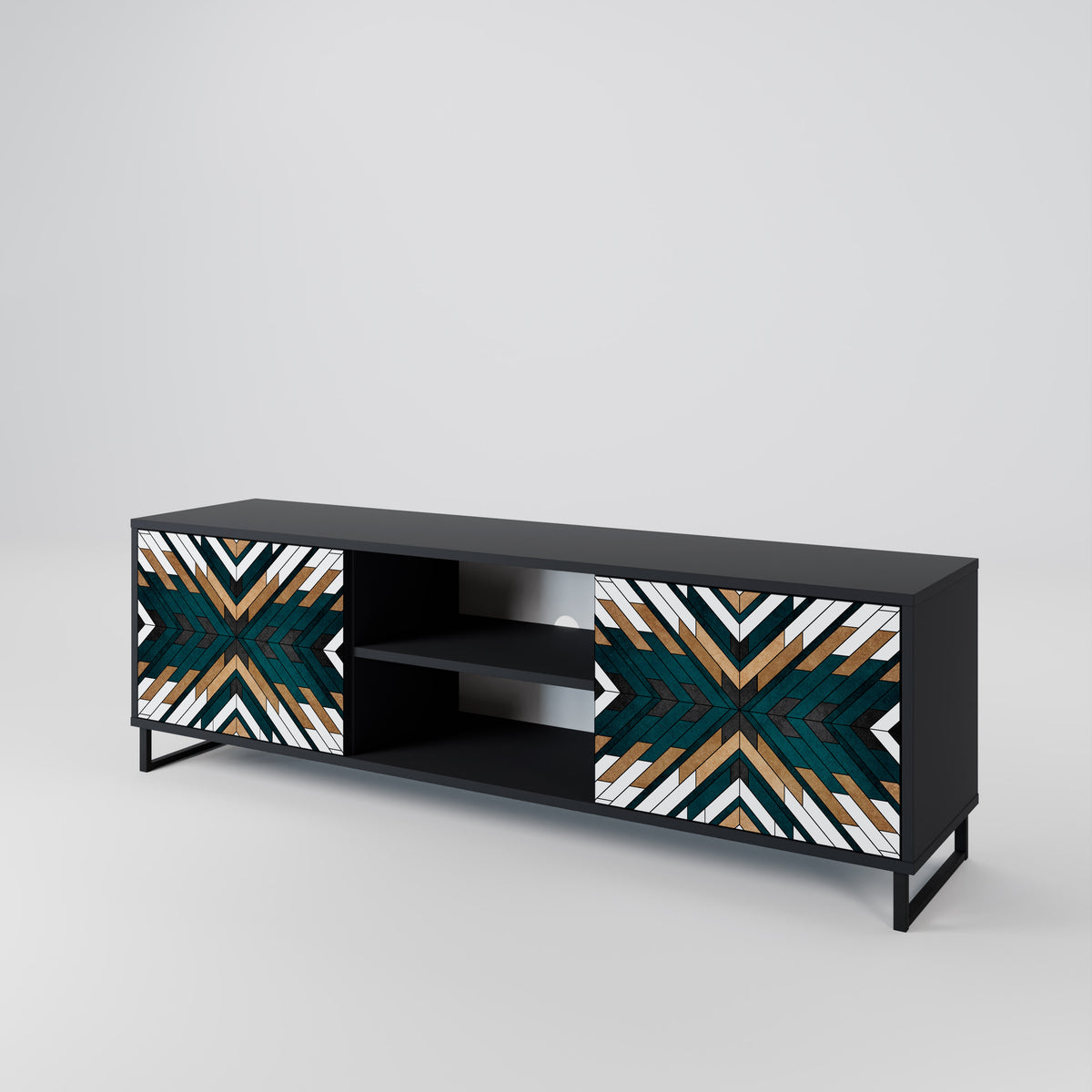 ARTISTIC GEOMETRY 2-türiges TV-Lowboard