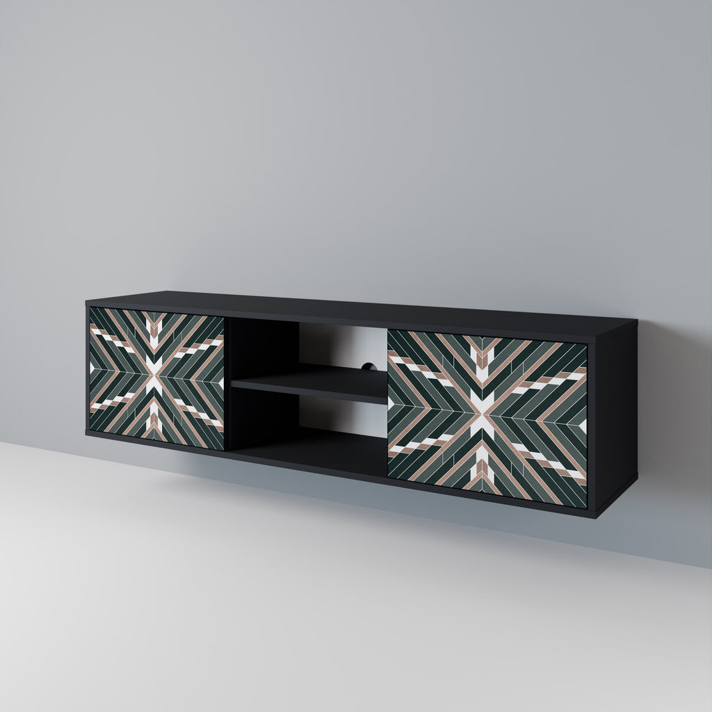 DIMENSION DELIGHTS TV-Lowboard mit 2 Türen in Schwarz