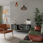 DIMENSION DELIGHTS TV-Lowboard mit 2 Türen in Schwarz