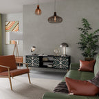 DIMENSION DELIGHTS TV-Lowboard mit 2 Türen in Schwarz