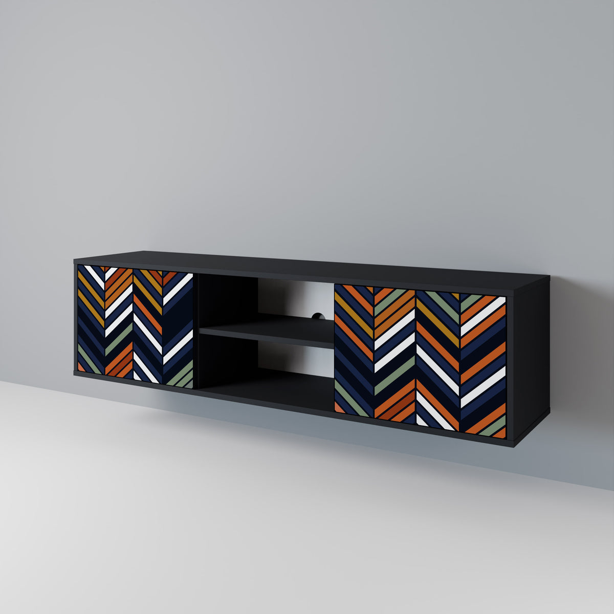 VIBRANT PATCHWORK 2-türiges TV-Lowboard