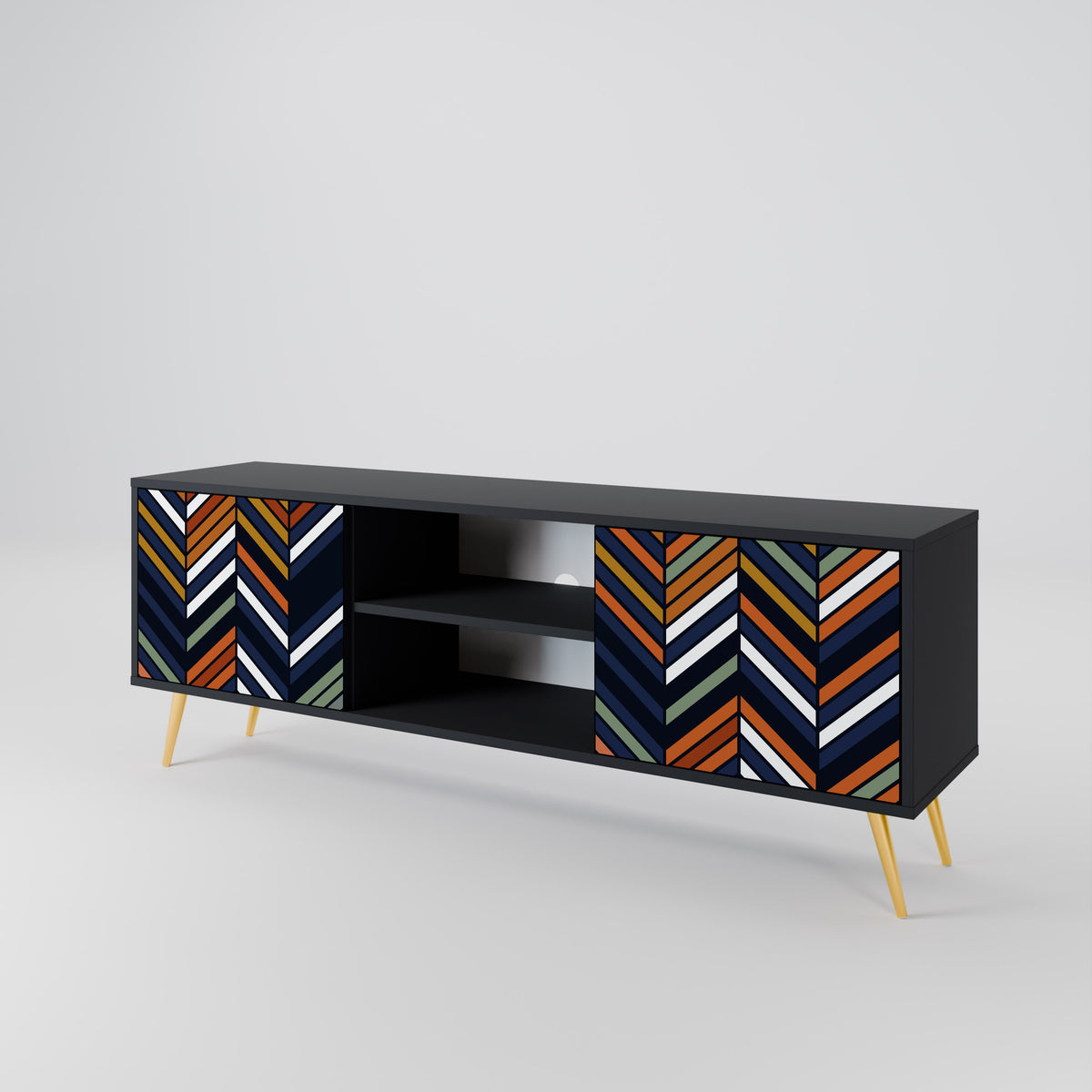 VIBRANT PATCHWORK 2-türiges TV-Lowboard
