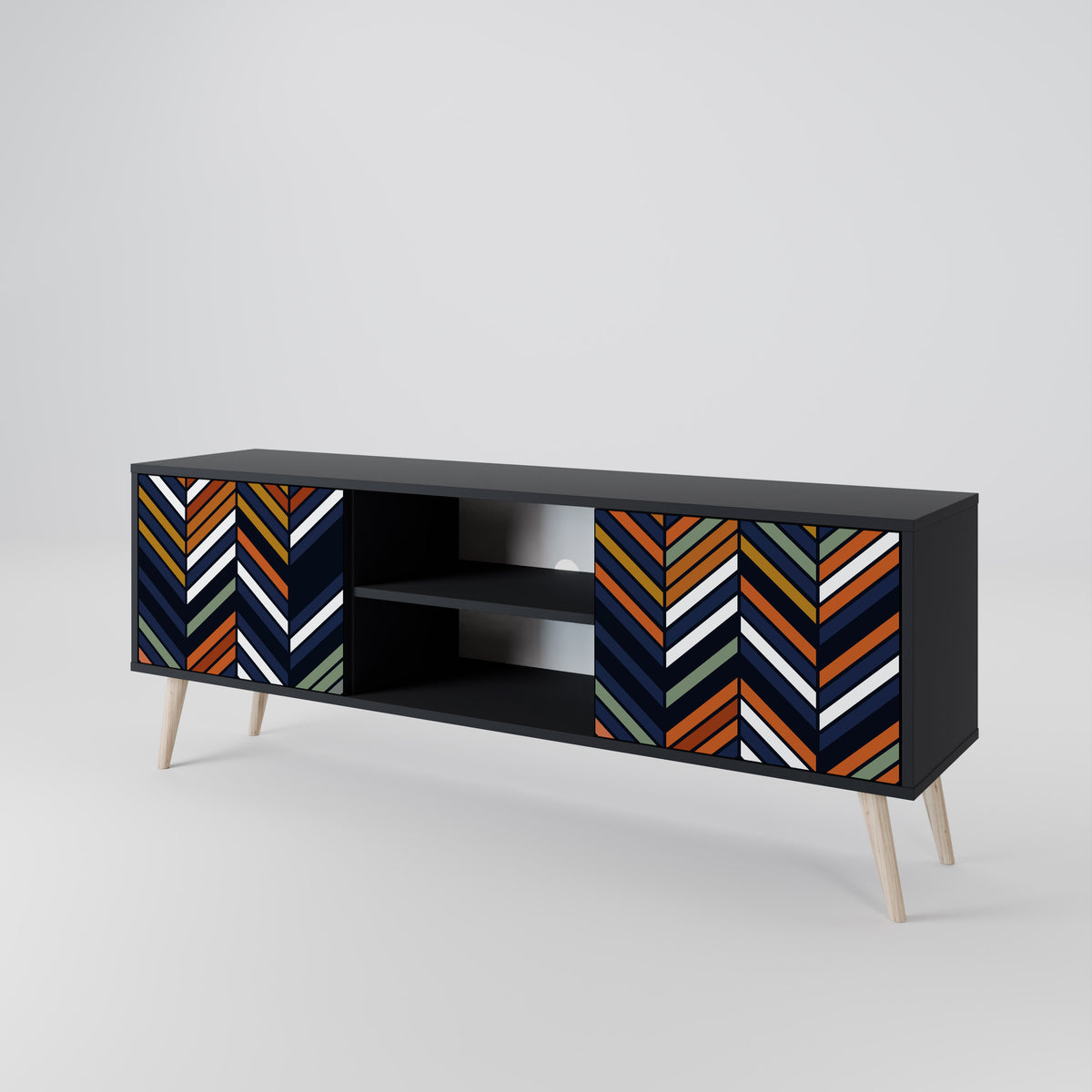 VIBRANT PATCHWORK 2-türiges TV-Lowboard