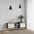 SPOTTED DAZE TV-Lowboard mit 2 Türen in Schwarz