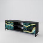 GOLDRUSH ODYSSEY TV-Lowboard mit 2 Türen in Schwarz