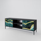 GOLDRUSH ODYSSEY TV-Lowboard mit 2 Türen in Schwarz