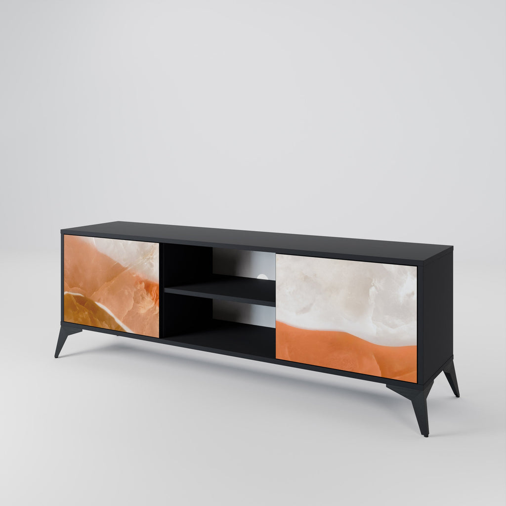 SANDHILLS SPLENDOUR TV-Lowboard mit 2 Türen in Schwarz