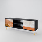 SANDHILLS SPLENDOUR TV-Lowboard mit 2 Türen in Schwarz