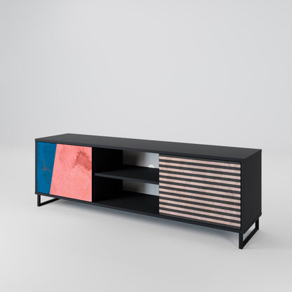 GLAMOROUS STRIPE 2-türiges TV-Lowboard