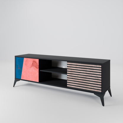 GLAMOROUS STRIPE 2-türiges TV-Lowboard