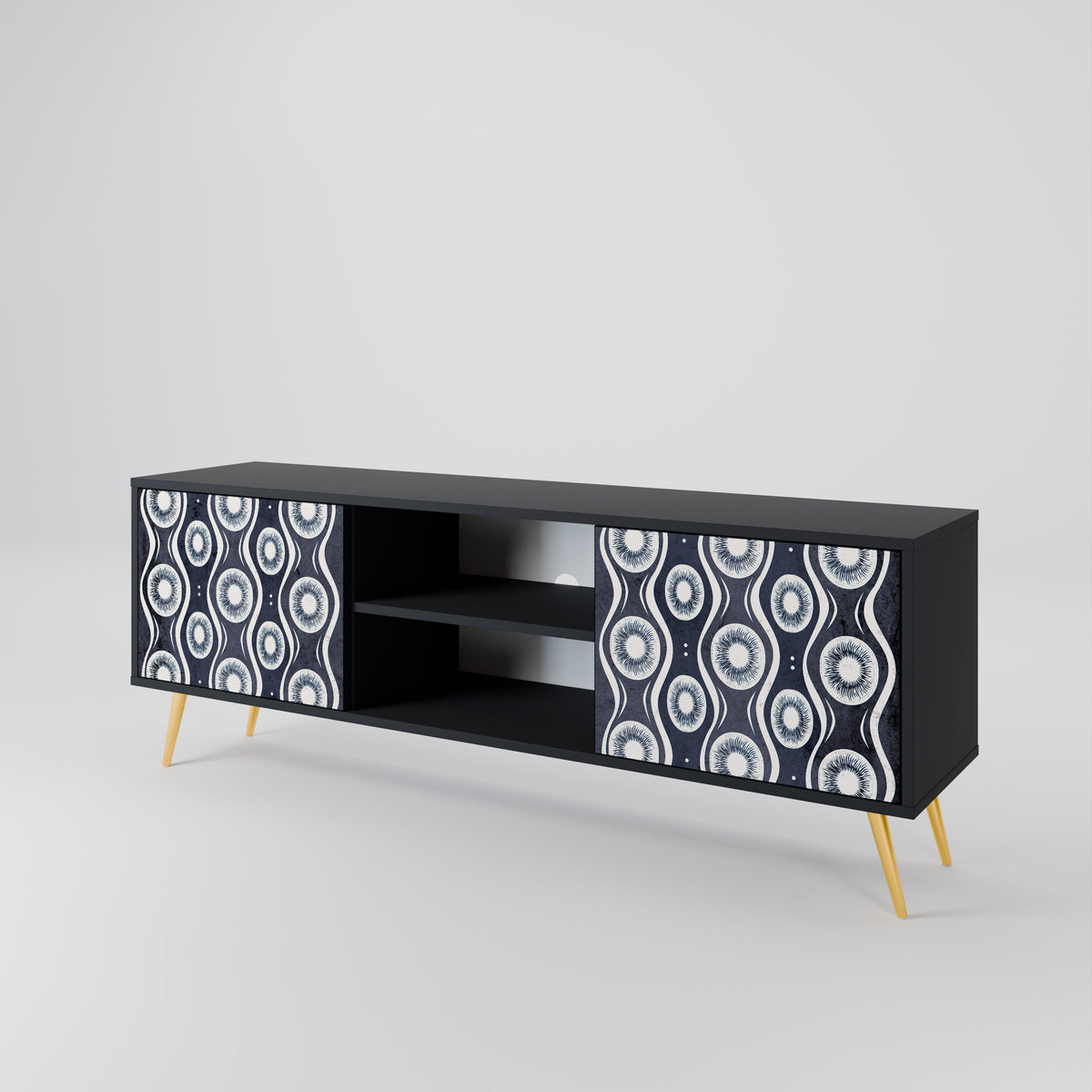 GRAPHITE EYES 2-türiges TV-Lowboard