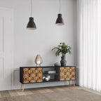 BROWN EYES TV-Lowboard mit 2 Türen in Schwarz